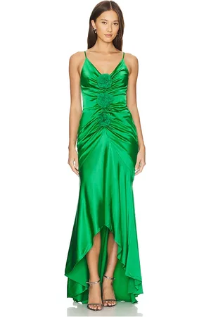 Lovers And Friends Vestido largo liz en color talla M en - Green. Talla M (también en S, XS, XXS).