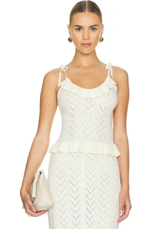 SPELL Camisola punto lou lou en color blanco talla L en - White. Talla L (también en M, XL).