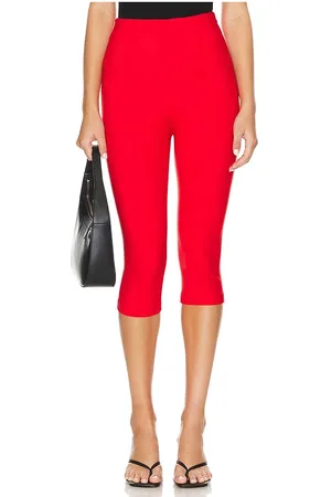 Lovers And Friends Pantalón cindy cropped capri en color talla S en - Red. Talla S (también en XS, XXS).