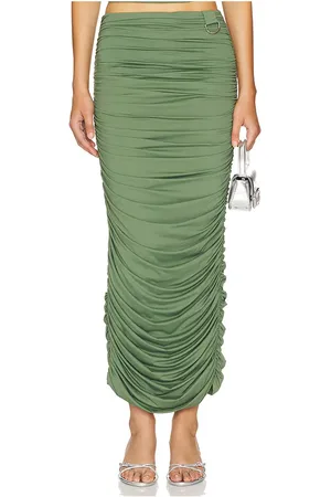 BY.DYLN Falda maxi yana en color talla S en - Sage. Talla S (también en XS).