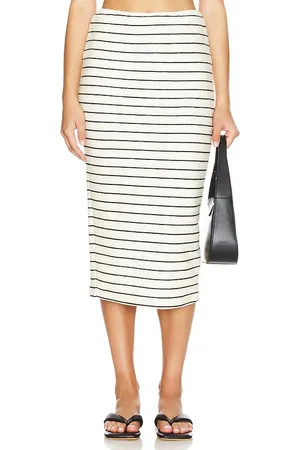 Amanda Uprichard Falda kismet en color crema talla L en - Cream. Talla L (también en M, XL).