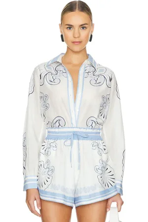 Shani Camisa vanessa en color blanco talla L en - White. Talla L (también en M, S, XS).