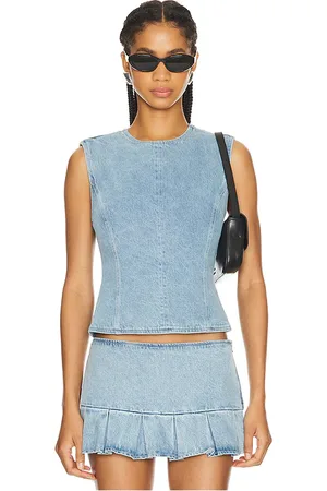 Lioness Countryside top en color denim claro talla L en - Denim-Light. Talla L (también en XL, XS, XXL).