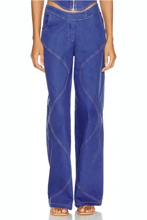 BY.DYLN Pierna ancha ramona en color denim-dark talla M en - Denim-Dark. Talla M (también en S, XS).