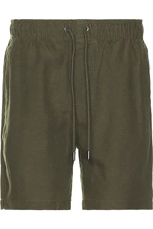 ONIA Air linen pull-on 6 short en color verde talla L en - Green. Talla L (también en S).