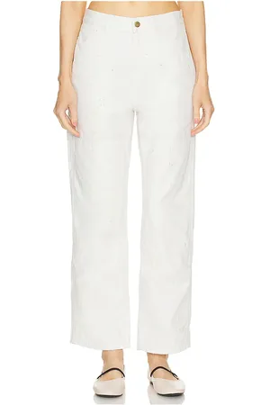 Ralph Lauren Pantalón carpenter ankle en color blanco talla 0 en - White. Talla 0 (también en 12, 14).