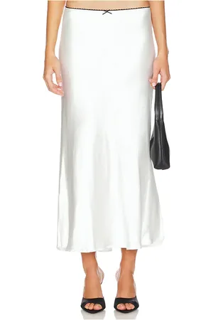 Lioness Falda maxi enigmatic en color blanco talla L en - White. Talla L (también en M, XL).