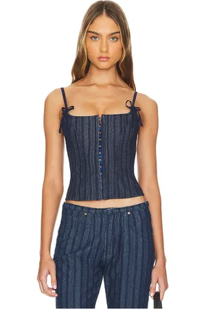 Lioness Corsé de mezclilla charismatic en color denim-dark talla M en - Denim-Dark. Talla M (también en S, XL, XS, XXL, XXS).
