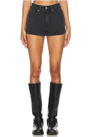 Alexander Wang Falda-pantalón mid rise stretch en color negro talla 24 en - Black. Talla 24 (también en 25, 26, 27, 30, 31).