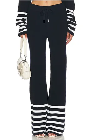 SER.O.YA Pantalón poe en color azul marino talla L en Navy/ White Stripe - Navy. Talla L (también en M, XL).