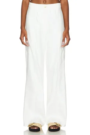 Central Park West Pantalón leila linen en color talla L en - White. Talla L (también en M, XL).