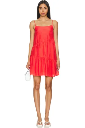 Graham & Spencer Vestido suzie en color burnt orange talla L en - Burnt Orange. Talla L (también en S, XL