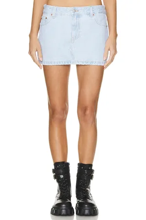 Dr Denim Minifalda tiggy en color denim claro talla L en - Denim-Light. Talla L (también en M).