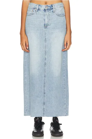 Pistola Falda raye en color denim claro talla 26 en - Denim-Light. Talla 26 (también en 27).