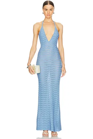 RONNY KOBO Vestido yael en color azul talla XL en - Blue. Talla XL (también en L).