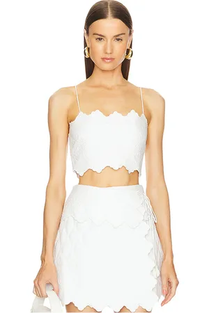 ULLA JOHNSON Marie top en color blanco talla 10 en - White. Talla 10 (también en 12, 4, 6, 8).