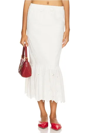 LOBA Falda sagres maxi en color talla L en - White. Talla L (también en M, XL).