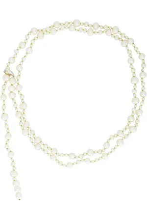LOREN STEWART Collar y cinturón en color blanco talla all en - White. Talla all.