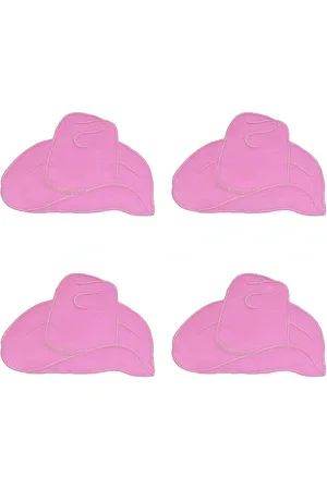 Chefanie Servilletas pink cowboy hat cocktail napkins set of 4 en color rosado talla all en N/A - Pink. Talla all.