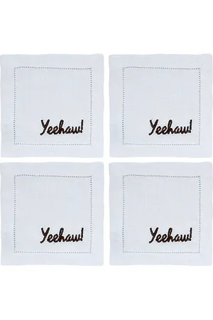Chefanie Servilletas yeehaw cocktail napkins set of 4 en color blanco talla all en N/A - White. Talla all.