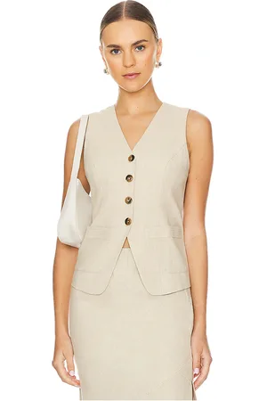 heartLoom Chaleco laliette en color beige talla L en - Beige. Talla L (también en XL).