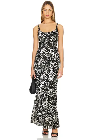 CLEA Vestido florian en color negro talla S en - Black. Talla S (también en XS).