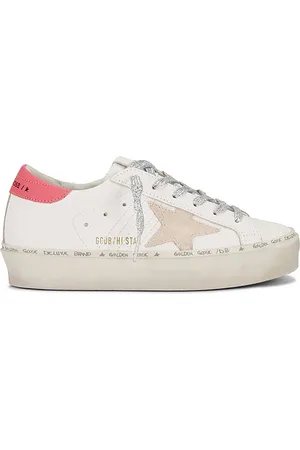 Golden Goose Zapatilla deportiva hi star en color blanco talla 35 en White Taupe & Mineral Red - White. Talla 35 (también en 36, 37, 38