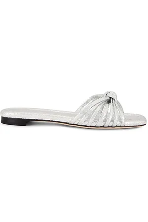 Loeffler Randall Sandalia anudada izzie en color metálico talla 6 en - Metallic Silver. Talla 6 (también en 6.5, 7