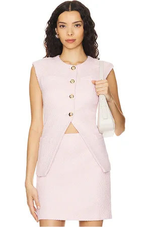 Amanda Uprichard Chaleco hughes en color rubor talla L en - Blush. Talla L (también en M, S, XS).