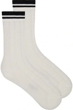 Stems Calcetines lattice knit crew en color talla all en - White. Talla all.