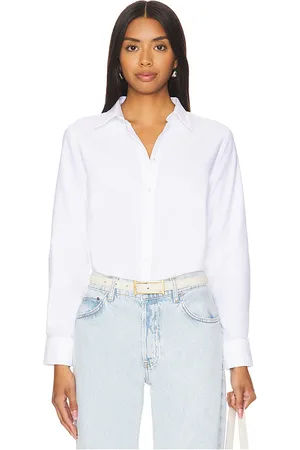 NILI LOTAN Camisa encogida dyllan en color talla M en - White. Talla M (también en S, XS).