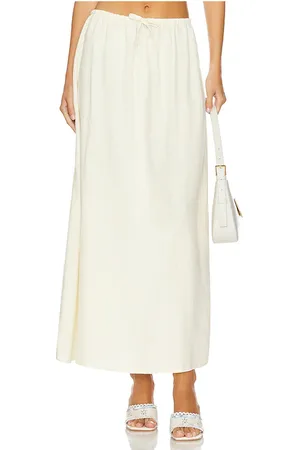 WeWoreWhat Falda maxi en color ivory talla M en - Ivory. Talla M (también en L, S, XL, XS, XXS).