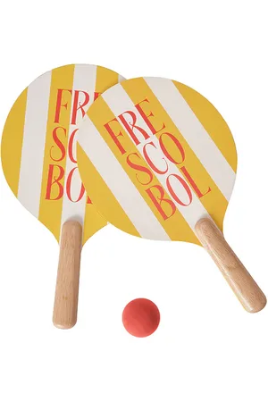 PrintWorks Tenis de playa frescobol beach tennis en color amarillo talla all en - Yellow. Talla all.