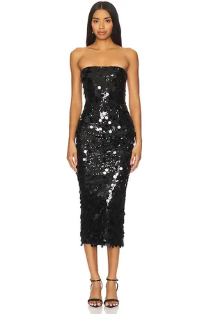 Nookie Vestido midi electra en color talla S en - Black. Talla S (también en XS).