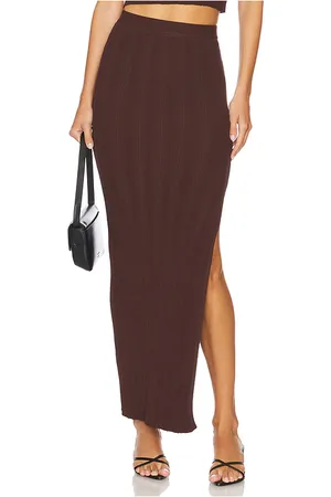 GOOD AMERICAN Falda maxi en color marrón talla 4X en - Brown. Talla 4X (también en 5X).