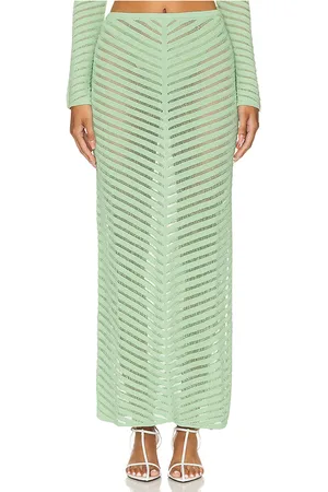 DEVON WINDSOR Falda rafaella en color verde salvia talla L en - Sage. Talla L (también en M).