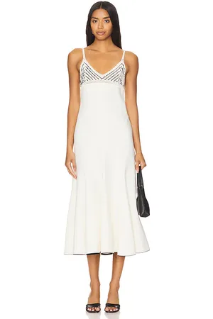 Anna October Vestido midi devi en color ivory talla L en - Ivory. Talla L (también en S).