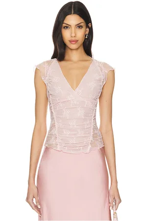 Free People Camisola intimately fp lacey en love en color rubor talla L en - Blush. Talla L (también en XL).