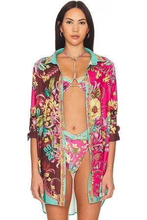Agua Bendita Camisa crystal en color rosado talla M en - Pink. Talla M (también en S).