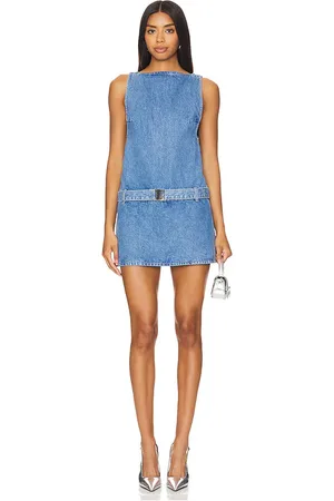 SER.O.YA Minivestido georgia en color denim claro talla L en - Denim-Light. Talla L (también en M).