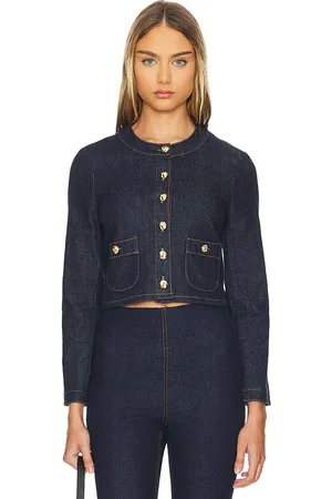 Amanda Uprichard Chaqueta braswell en color denim-dark talla L en - Denim-Dark. Talla L (también en XL, XS).