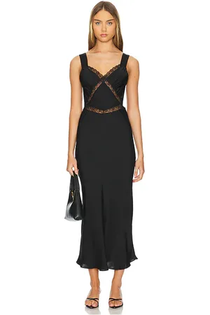 Bardot Vestido lencero de encaje emory en color talla 2 en - Black. Talla 2 (también en 4, 6, 8).