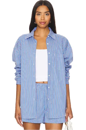Solid Blusa jancy en color azul talla M en - Blue. Talla M (también en L, S, XL).