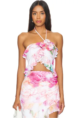 AFRM Cozette top en color blanco talla L en - White. Talla L (también en XL).