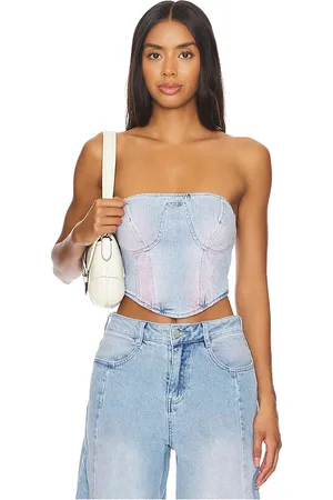 AFRM Corsé reid en color denim claro talla L en - Denim-Light. Talla L (también en M, XL, XXL).