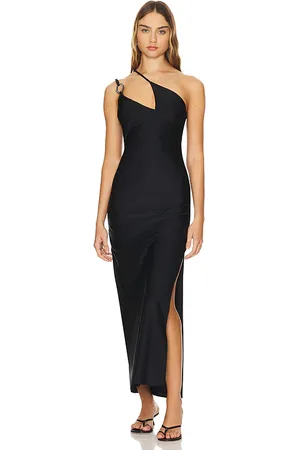 Baobab Vestido un hombro maca en color talla S en - Black. Talla S (también en XS).