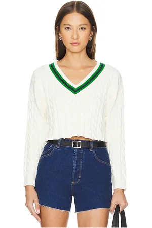 ALL THE WAYS Jersey darlah crop en color crema talla L en - Cream. Talla L (también en M, S, XS).