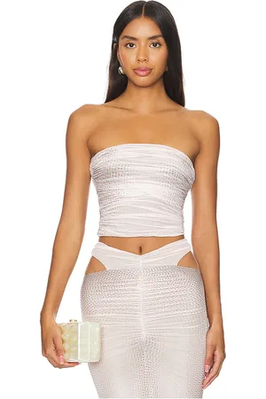 AFRM Pasquina top en color nude talla 1X en - Nude. Talla 1X (también en 2X, 3X, L, M, S, XL).
