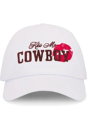 The Laundry Room Gorra de papá kiss me cowboy en color talla all en - White. Talla all.