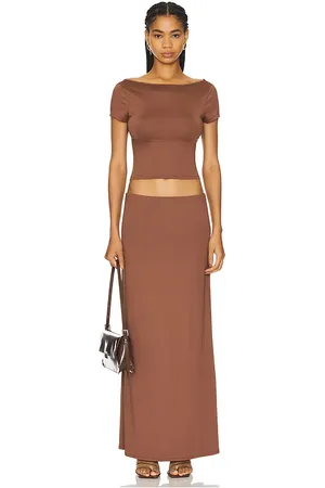 superdown Conjunto maxi oaklyn en color talla M en - Brown. Talla M (también en S, XS).